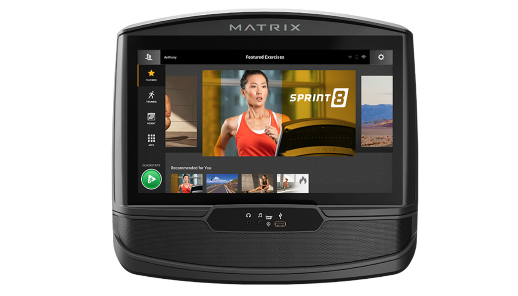 Elliptical Console Screen
